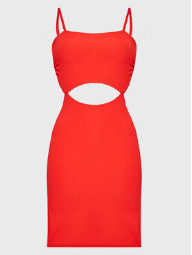 Maaji Maaji Ljetna haljina 2001CSD001 Crvena Slim Fit