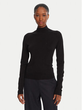 LOLA CASADEMUNT LOLA CASADEMUNT Bluză cu gât LF2515007 Negru Regular Fit