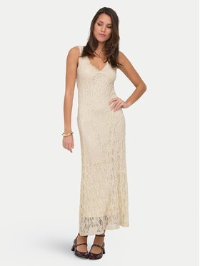 ONLY ONLY Vakarinė suknelė Albina 15372795 Kreminė Regular Fit