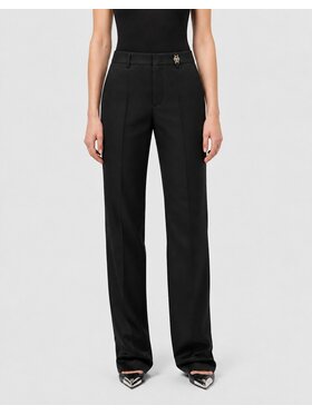 PHILIPP PLEIN PHILIPP PLEIN Spodnie materiałowe 32125 Czarny Flare Fit