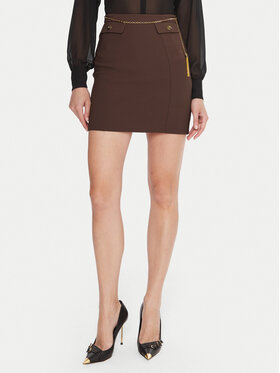Elisabetta Franchi Elisabetta Franchi Spódnica mini GO-148-57E2-V380 Brązowy Slim Fit