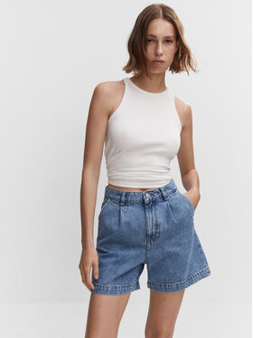 Mango Mango Džínové šortky Luccia 57010283 Modrá Regular Fit