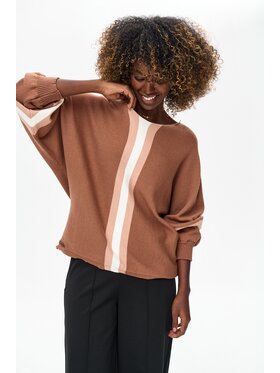 blue shadow blue shadow Sweter Rasel Brązowy Regular Fit