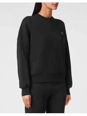 Plein Sport Plein Sport Longsleeve 13229 Czarny Regular Fit