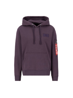 Alpha Industries Alpha Industries Bluza Back Print Rainbow Reflective Print Hoodie Fioletowy Regular Fit