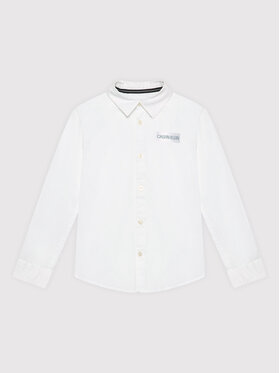 Calvin Klein Jeans Calvin Klein Jeans Košulja Tonal Shiny Logo IB0IB01135 Bijela Regular Fit