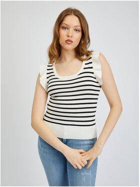 Orsay Orsay T-Shirt 507499001000__S Biały Regular Fit