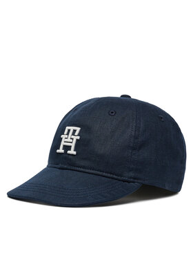 Tommy Hilfiger Tommy Hilfiger Kepurė su snapeliu Summer Prep AU0AU01954 Tamsiai mėlyna