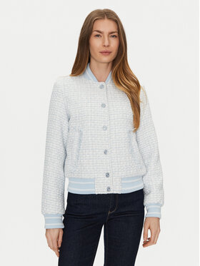 Guess Guess Kurtka bomber W5RL10 WGVH2 Niebieski Regular Fit