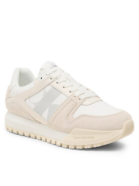 Calvin Klein Jeans Calvin Klein Jeans Laisvalaikio batai Toothy Run Laceup Low Lth Mix Wn YW0YW01272 Smėlio