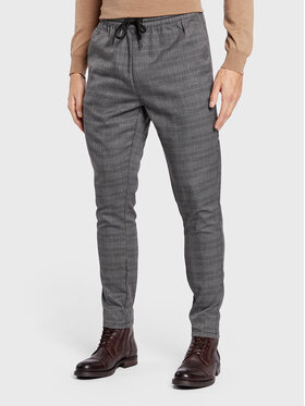 Brave Soul Brave Soul Spodnie materiałowe MTR-GLEN Szary Slim Fit
