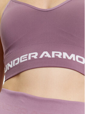 Under Armour Sportski Grudnjak Ua Seamless Low Long Bra 1357719 Ljubičasta Compression Fit