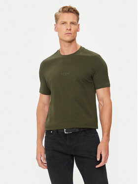 Guess Guess Póló M2YI72 I3Z14 Zöld Regular Fit