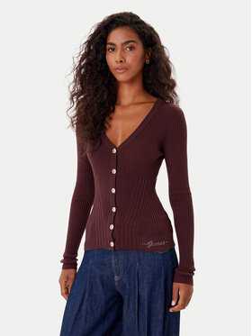 Guess Guess Cardigan W5BR16 Z3OW2 Vișiniu Slim Fit