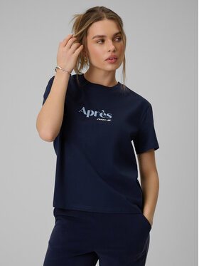 4F 4F T-Shirt APRES SKI Granatowy Boxy Fit