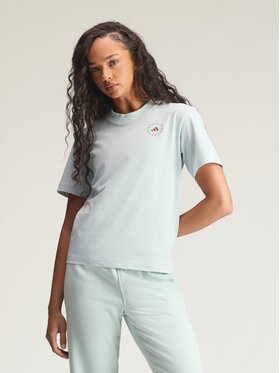 adidas by Stella McCartney adidas by Stella McCartney Koszulka techniczna 82487 Zielony Regular Fit