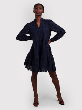 YAS YAS Kleid für den Alltag Holi 26027162 Dunkelblau Relaxed Fit