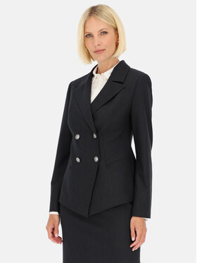 Potis & Verso Potis & Verso Marynarka Heven Granatowy Regular Fit