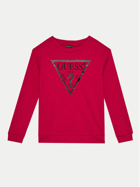Guess Guess Pulóver J74Q10 KAUG0 Bordó Regular Fit