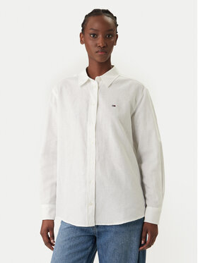 Tommy Jeans Tommy Jeans Cămașă DW0DW22209 Alb Relaxed Fit