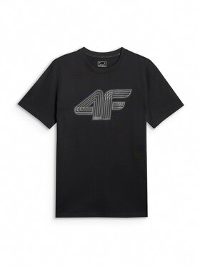 4F 4F T-Shirt COMMERCIAL 3 Czarny Regular Fit