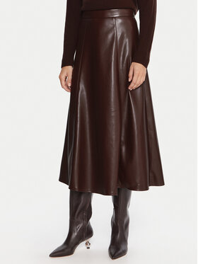 Marella Marella Műbőr szoknya Vally 2525776022 Bordó Regular Fit