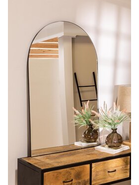 MIAhome MIAhome Lustro w metalowej ramie Vern 120 cm Czarny