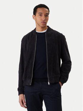 BOSS BOSS Giacca di pelle H-Muller 50543213 Blu scuro Regular Fit