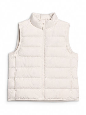 4F 4F Kamizelka MIDSHOP TEXTILE Biały Regular Fit