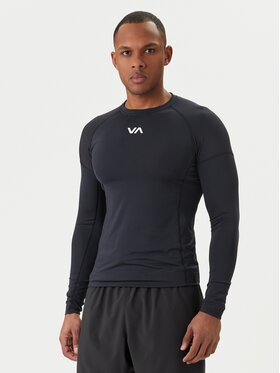 RVCA RVCA Technikai póló VA Sport AVYWR00135 Fekete Slim Fit