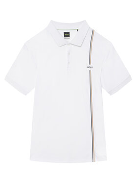 BOSS BOSS Polo majica PL_TOC Game 3 50563363 Bela Regular Fit