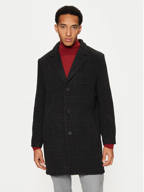 Brave Soul Brave Soul Palton MJK-AUGUSCHECK Negru Regular Fit