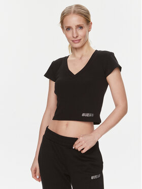 Guess Guess T-Shirt Edie V4RP10 K8RT2 Černá Regular Fit