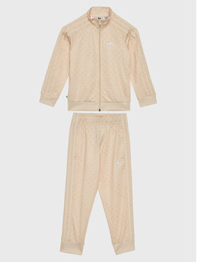 adidas adidas Trening Monogram Print Tracksuit H62937 Alb Regular Fit