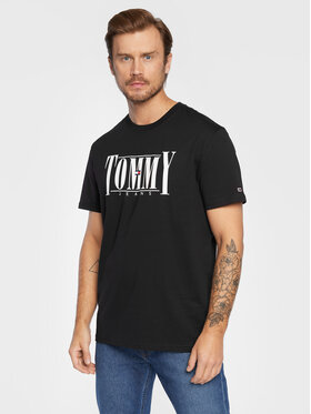 Tommy Jeans Tommy Jeans T-Shirt Essential DM0DM14993 Czarny Regular Fit