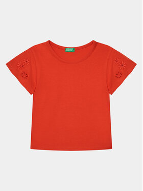 United Colors Of Benetton United Colors Of Benetton T-shirt 3P4ZC10I4 Rosso Slim Fit