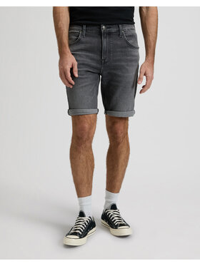 Lee Lee Szorty jeansowe 5 POCKET SHORT Szary Straight Leg