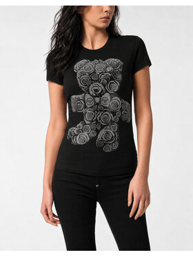 PHILIPP PLEIN PHILIPP PLEIN Tričko 31062 Čierna Skin Tight Fit