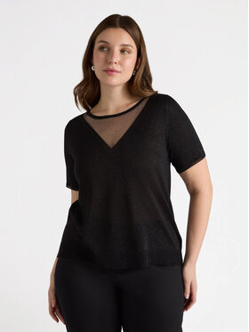 Fiorella Rubino Fiorella Rubino Sweter M547L007918N033 Czarny Boxy Fit