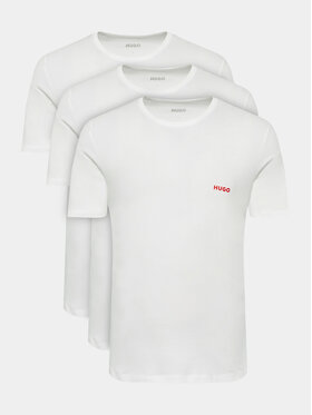 Hugo Hugo Komplet 3 t-shirtów 50493972 Biały Regular Fit