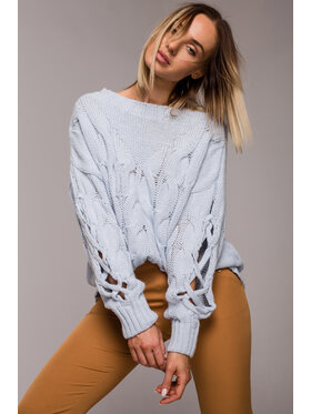 Made of Emotion Made of Emotion Sweter M539 Niebieski
