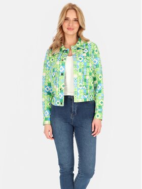 Perso Perso Kurtka damska BLE252673F Zielony Regular Fit