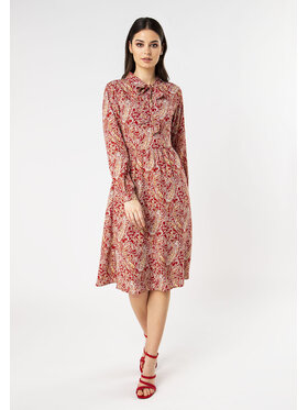 QUIOSQUE QUIOSQUE Každodenné šaty PALERMO DRESS Červená Regular Fit