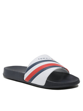 Tommy Hilfiger Tommy Hilfiger Šľapky Stripes Pool Slide T3B0-32932-1172 S Biela