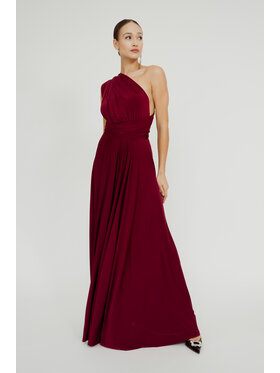 ROSE AVENUE ROSE AVENUE Sukienka wieczorowa MULTIWAY Bordowy Long Fit