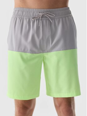 4F 4F Szorty plażowe 4FWSS24UBDSM087-27S Szary Regular Fit