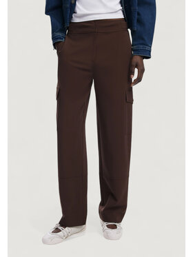 Desigual Desigual Παντελόνι chino PANT_SAGUN Καφέ Casual Fit
