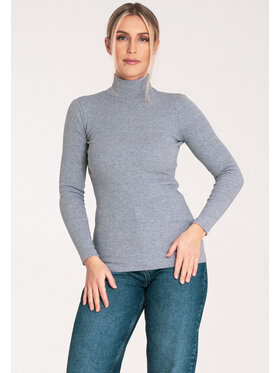 FIGL FIGL Bluzka M1058 Szary Fitted Fit
