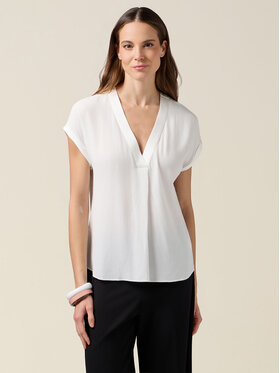 Oltre Oltre Bluzka 2488J100757N011 Biały Regular Fit