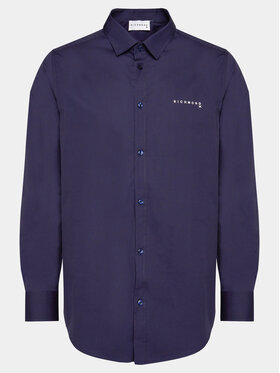 Richmond X Richmond X Сорочка Liddo UMP24230CA Cиній Slim Fit